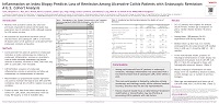 DDW 2022: New Data Presented at DDW 2022 Shows Nearly Two-Fold Risk of Loss of Remission in Ulcerative Colitis Patients who had Histologic Inflammation on Baseline Biopsy