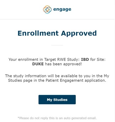 Enrollment Approved