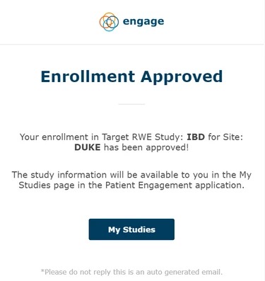 Enrollment Approved