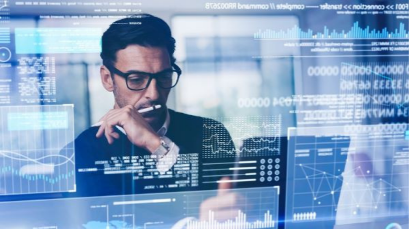 Consultant Analyzing Data